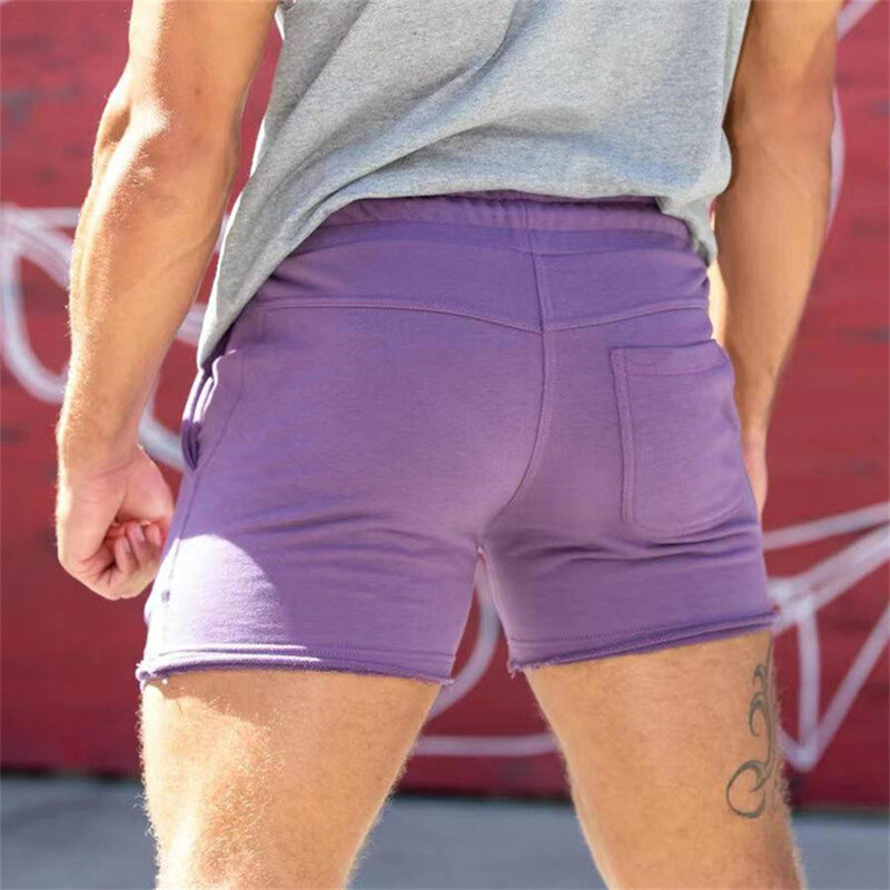 2023 novo masculino correndo shorts verão dos homens carta imprimir cintura elástica jogging gym shorts de fitness treinamento secagem rápida shorts casuais