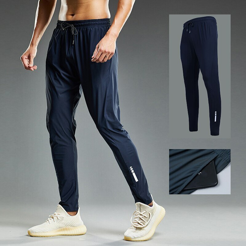 Летние эластичные мужские спортивные штаны для бега спортивные брюки для бега повседневные уличные тренировочные штаны для фитнеса в тренажерном зале