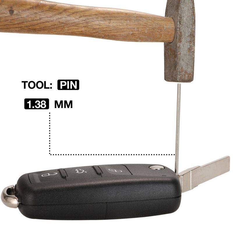 jingyuqin 10PCS/lot Key Fixing Tools Flip Key Vice Of fold key Pin Remover For Locksmith Tool