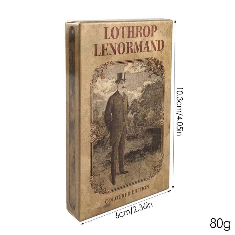 Lothrop-cartas de oráculo Lenormand, Tarot de adivinación del destino, entretenimiento para fiestas, juego de mesa, nuevas