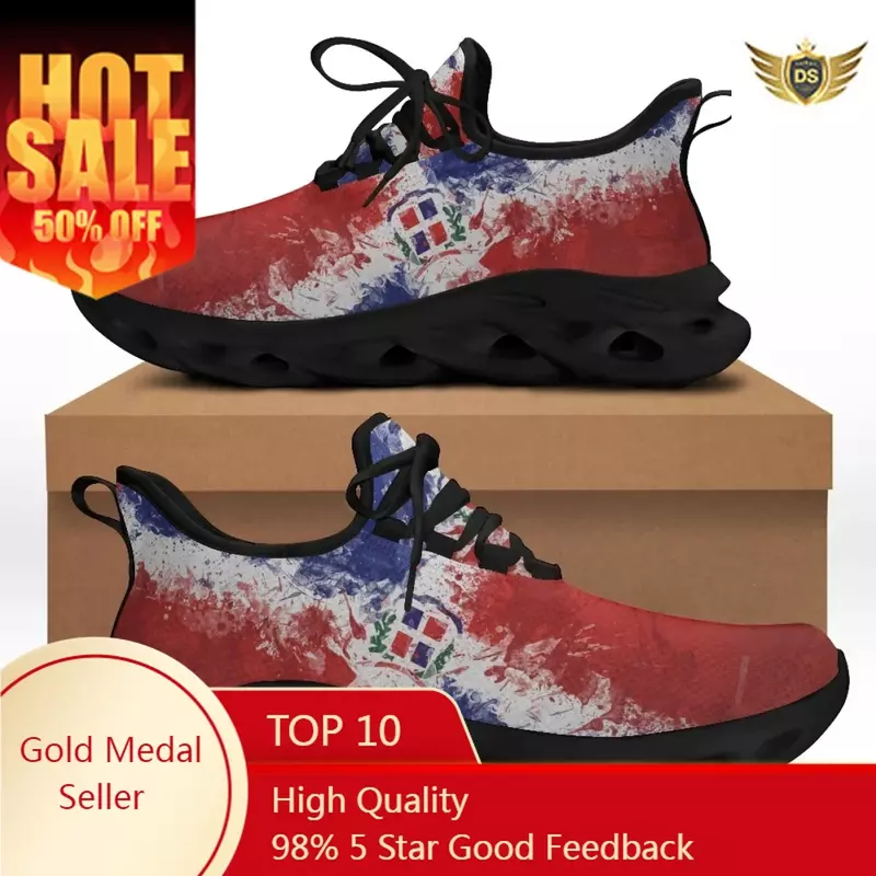 Brand Design Women Sneakers French Polynesia Print Shoes Outdoor Casual Lace-up Flats Footwear Sneaker Zapatillas Mens