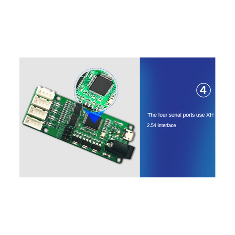 Serial Port Module UART USB to 4 Way TTL FT4232 Chip DC 5V Converter Board for Equipment