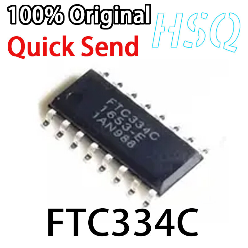 오리지널 FTC334C FTC334 패키지 SOP-16 터치 칩, 단추 처리 칩, 1 개, 신제품