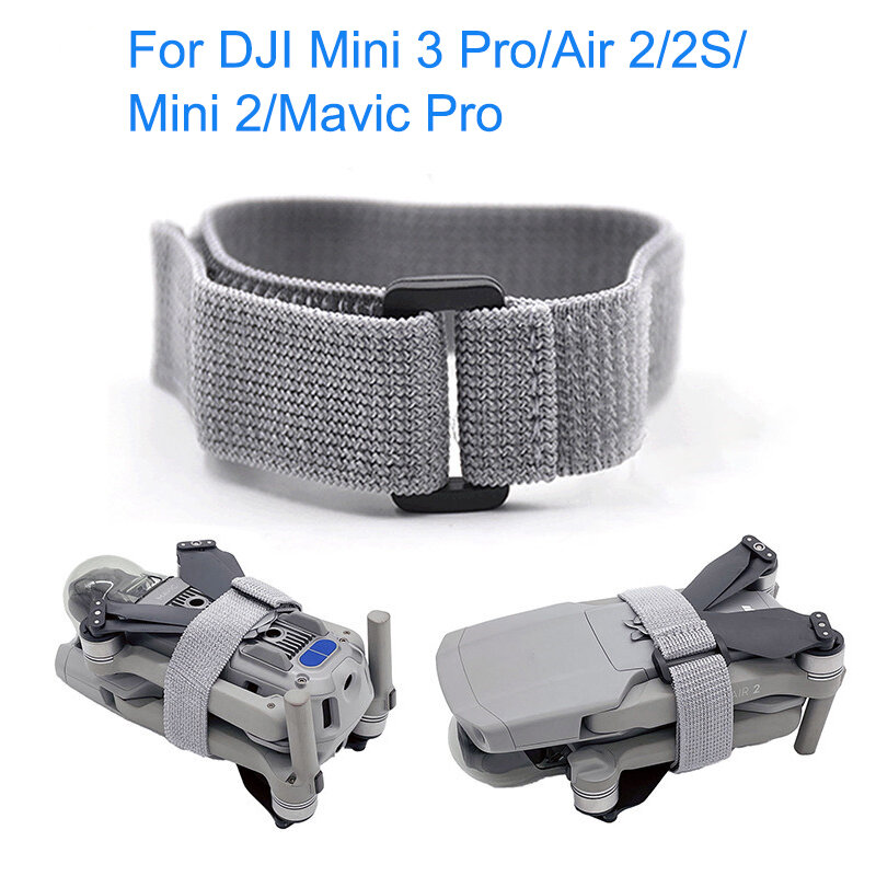 Baling-baling elastis untuk DJI Mini 4 Pro/Mini 3 Pro/Air 2/2S/Mini 2/Mavic Pro, aksesori pisau sayap tetap dasi dayung balok elastis