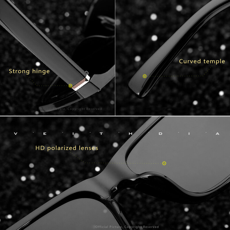 YOOLENS-Lunettes de soleil de pêche polarisées pour hommes et femmes, lunettes de soleil UV400, verres photochromiques carrés, lunettes de conduite de golf