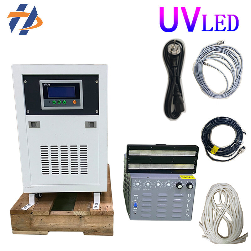 หมึก UV กำลังสูง2900วัตต์หลอดไฟ LED สีน้ำเงินเข้ม2ชิ้น300*25มม. พื้นที่การส่องสว่างโคมไฟ LED ทำให้แห้งสำหรับฉลาก M เครื่องพิมพ์ UV achine