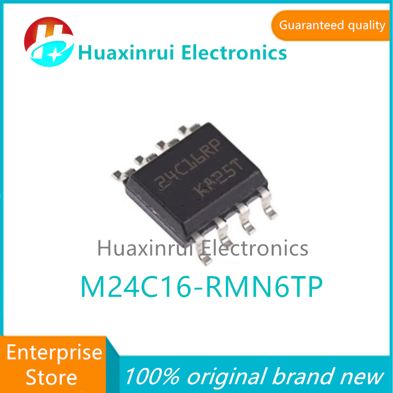 M24C16-RMN6TP SOP-8 100% original brand new silk screen 24C16PR 16Kbit serial I2C bus EEPROM chip M24C16-RMN6TP