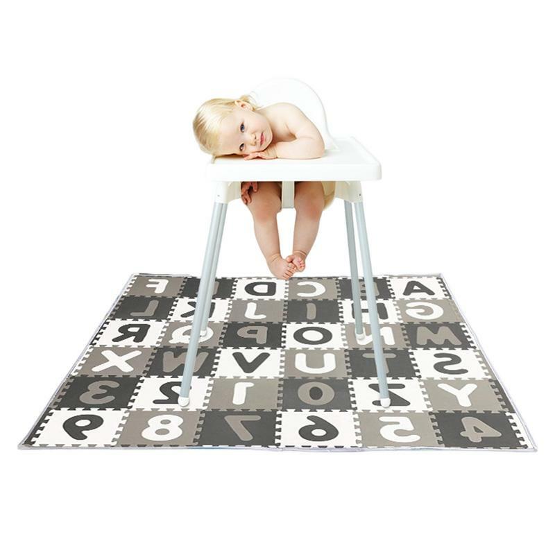 Floor Splat Mat For Kids 51in Anti-Slip Waterproof Table Cloth For Kids Square Anti-Dirty Washable Portable Table Cloth