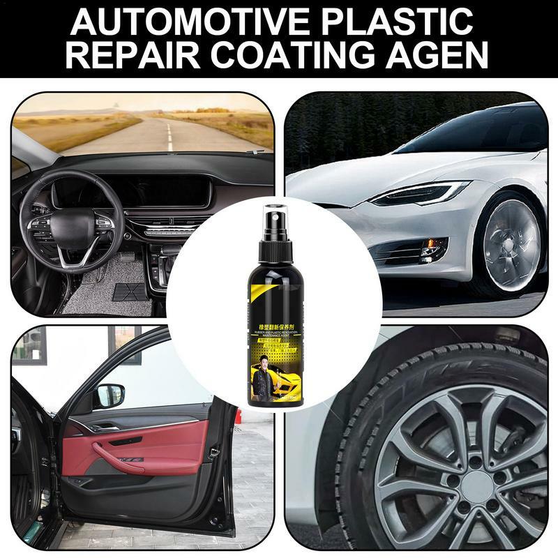 Car Coating Renewal Agent 120ml Car Armrest Dashboard Interior Cleaning And Restoring Spray Dual-Purpose Car And Home Car Wax
