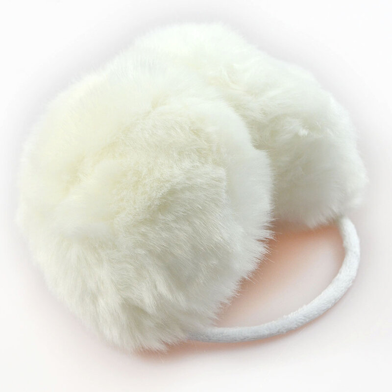 2023 penutup telinga kelinci imitasi topi telinga musim dingin warna polos topi telinga hangat musim dingin bulu untuk wanita penutup telinga mewah gaya Korea