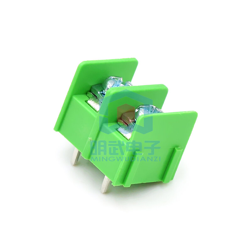 Pcb Fence Terminal Kf7620 Pitch 7.62 Green Two-position 2p Side Foot