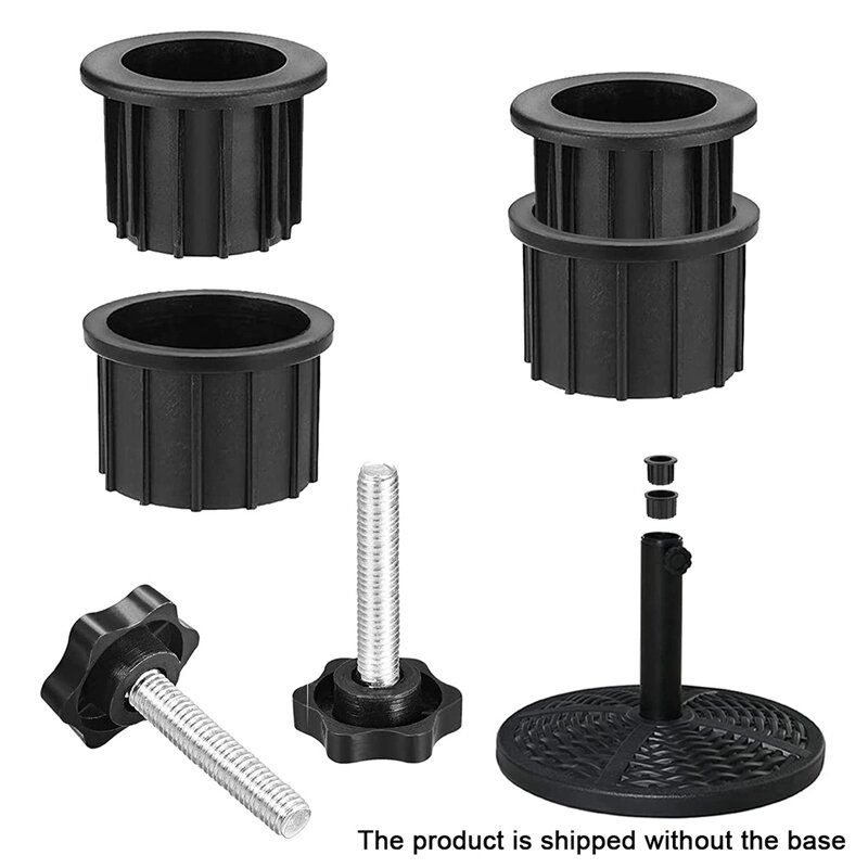 4 Sets Outdoor Patio Umbrella Base Stand Replacement Parts Umbrella Base Bracket Hole Ring Plug Cover And Cap