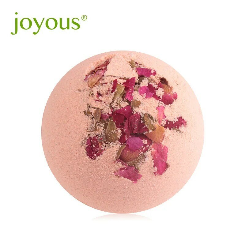 Joyous bola mandi gelembung mawar, minyak esensial bola mandi melembabkan kulit