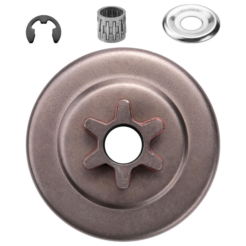 3/8 6T Clutch Drum Sprocket Washer E-Clip Kit For Stihl Chainsaw 017 018 021 023 025 Ms170 Ms180 Ms210 Ms230 Ms250 1123