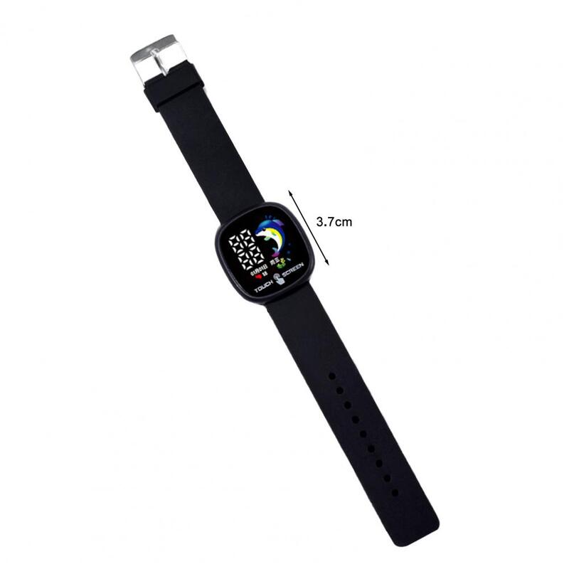 Kwadratowy Trend w modzie elektroniczny zegarek świecący wyświetlacz sportowy dla dzieci inteligentny zegarek elektroniczny zegarek świąteczny prezent urodzinowy
