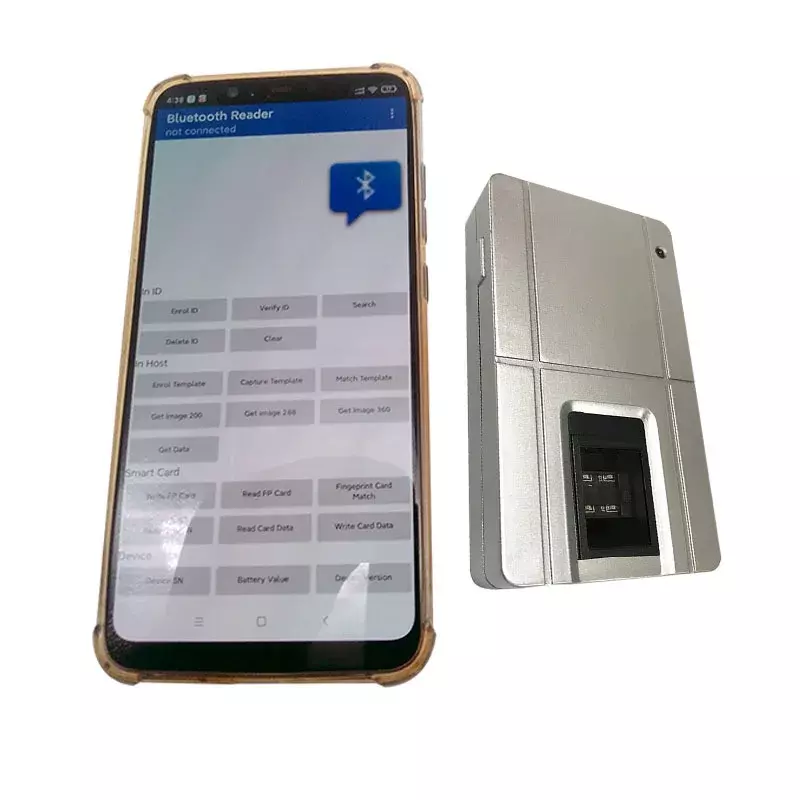 Kolektor sidik jari Bluetooth, mendukung koneksi nirkabel ponsel dan iPad, mengumpulkan sidik jari