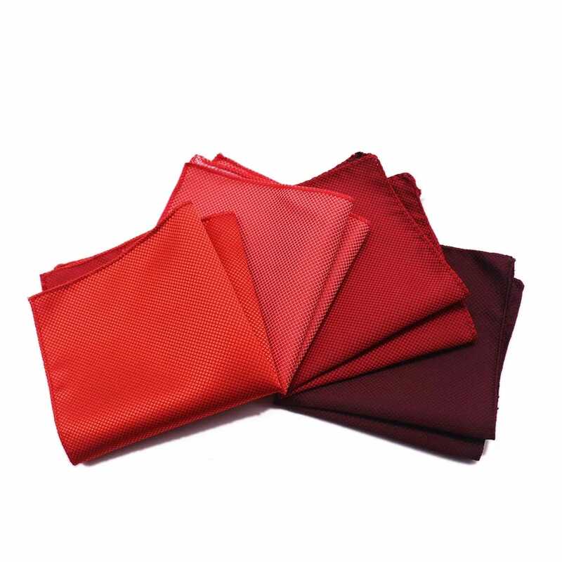 HUISHI Men's Hanky Jacquard Handkerchief Solid Plain Suits Pocket Square For Men Wedding Business Party Kanky Pocket Gifts