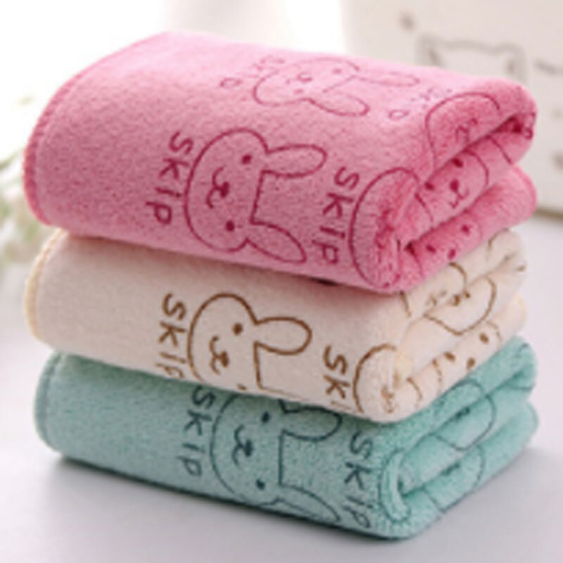 Impressão dos desenhos animados toalha de bebê bonito superfine fibra crianças toalha de banho crianças cozinha banheiro limpar lavar pano presente 50*25cm