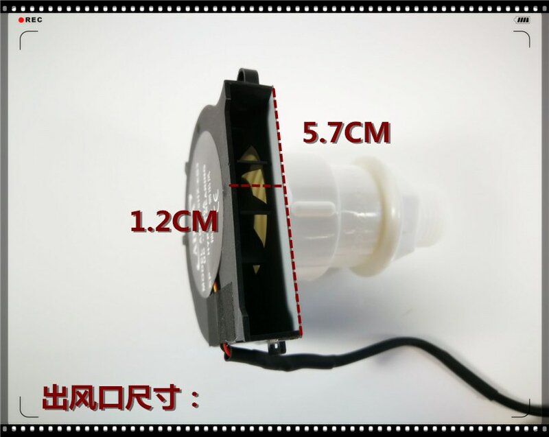 Ventilateur de refroidissement pour ordinateur portable à tête ronde, souffleur de turbine à bouche ronde, rassemblement d'air latéral, 6cm, 5V
