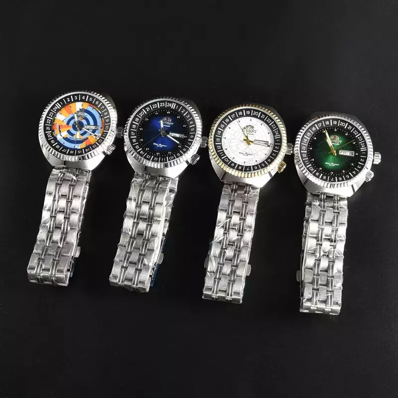 Relógio oriental de luxo masculino, mostrador em aço inoxidável, data automática, relógio impermeável, quartzo, alta qualidade, nova moda, 2022