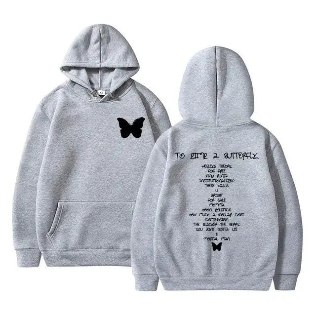 Kendrick Lamar To Pimp A Butterfly Album Graphic Hoodie Men's Women's Hip Hop Vintage Sweatshirts Trend Fashion Loose Pullovers