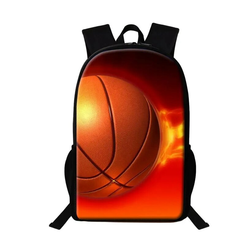 Mochila de basquete para meninos adolescentes, grandes bolsas escolares, mochila diária do estudante, mochila de viagem masculina, multifunções, 16"