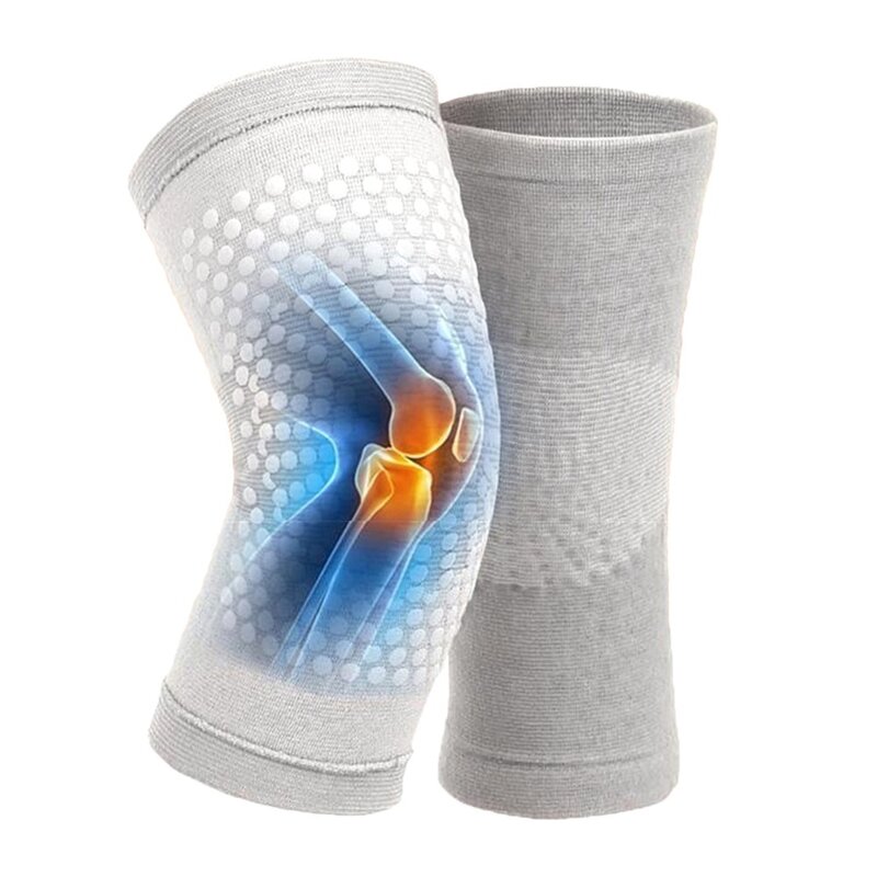 Self Heating Support Knee Pads, cinta quente para artrite, alívio da dor nas articulações, recuperação de lesões, massageador pé, 2pcs
