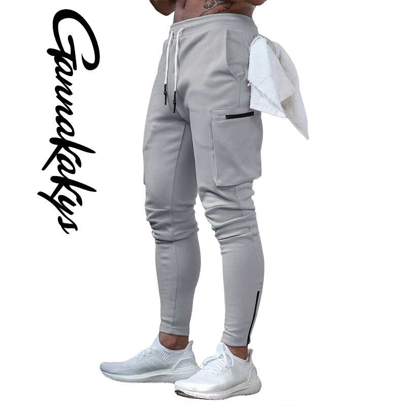 Pantalones de pesca con banda trasera deportiva para hombre, ropa de camuflaje absorbente de humedad, para correr, entrenamiento, ciclismo, 2024