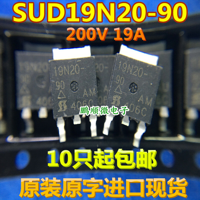 30 قطعة الأصلي الجديد 19N20-90 مجال تأثير SUD19N20-90 19A200V TO-252