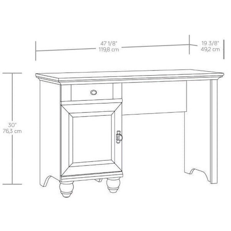 Better Homes e Jardins Crossmill Desk, mesas acabamento Lintel Oak