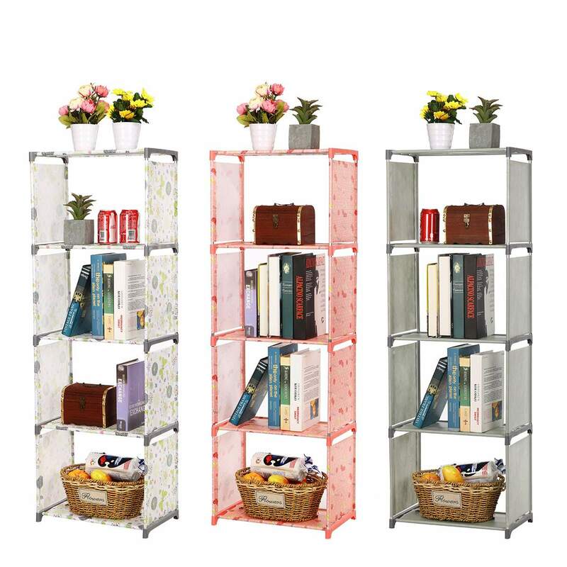 Librerie mobili scaffale Stand espositore portaoggetti organizzatore portaoggetti in tessuto Non tessuto Shel