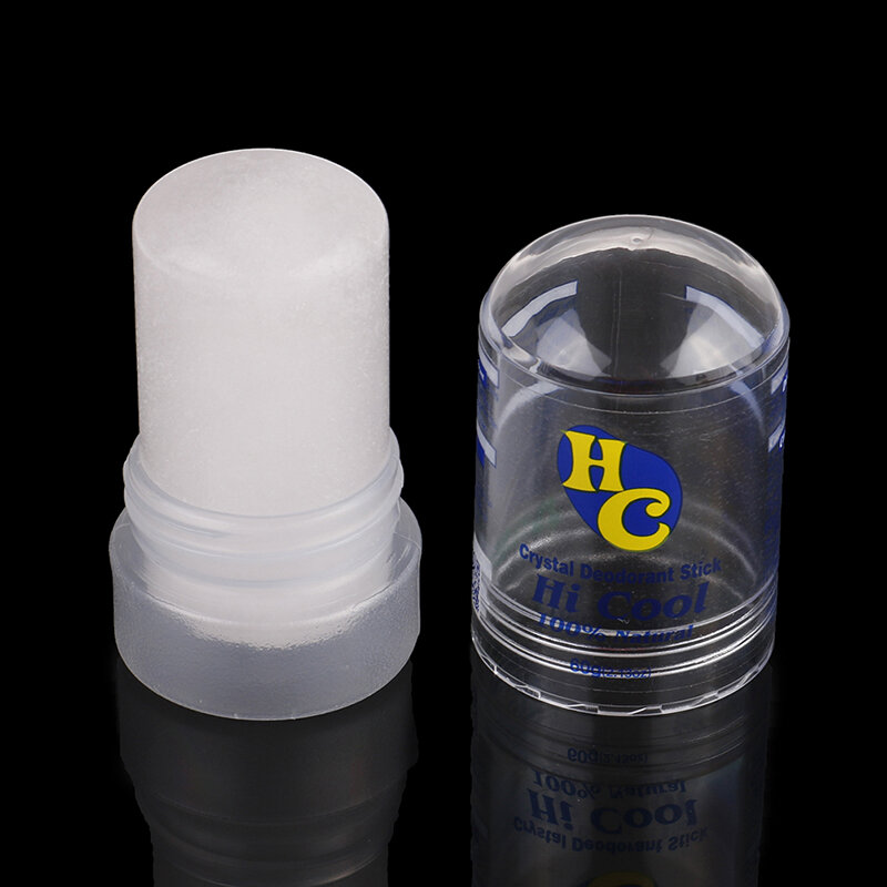 Desodorante Cristal Natural Alum Stick, Removedor de Odor Corporal, Antitranspirante para Homens e Mulheres, Grau Alimentício, 60g
