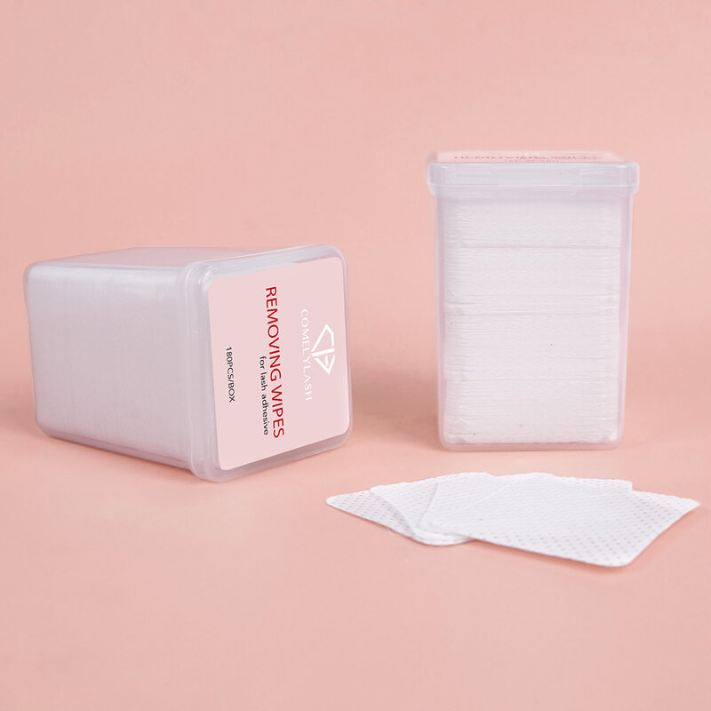 Comelylash cílios removedor de cola almofadas 900 pces fit-livre de papel cílios de algodão enxertia cola não tecida limpa toalhetes ferramentas de maquiagem