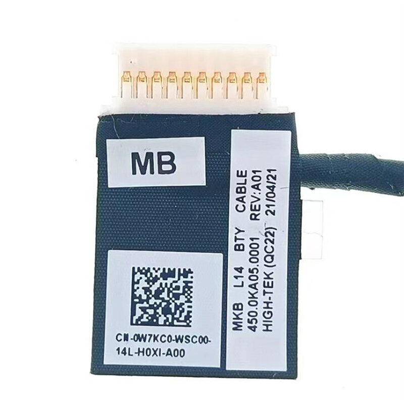 Novo conector do cabo da bateria do portátil para dell latitude 3410 3510 e3410 e3510 portátil bateria cabo de conexão 0w7kc0 acessórios