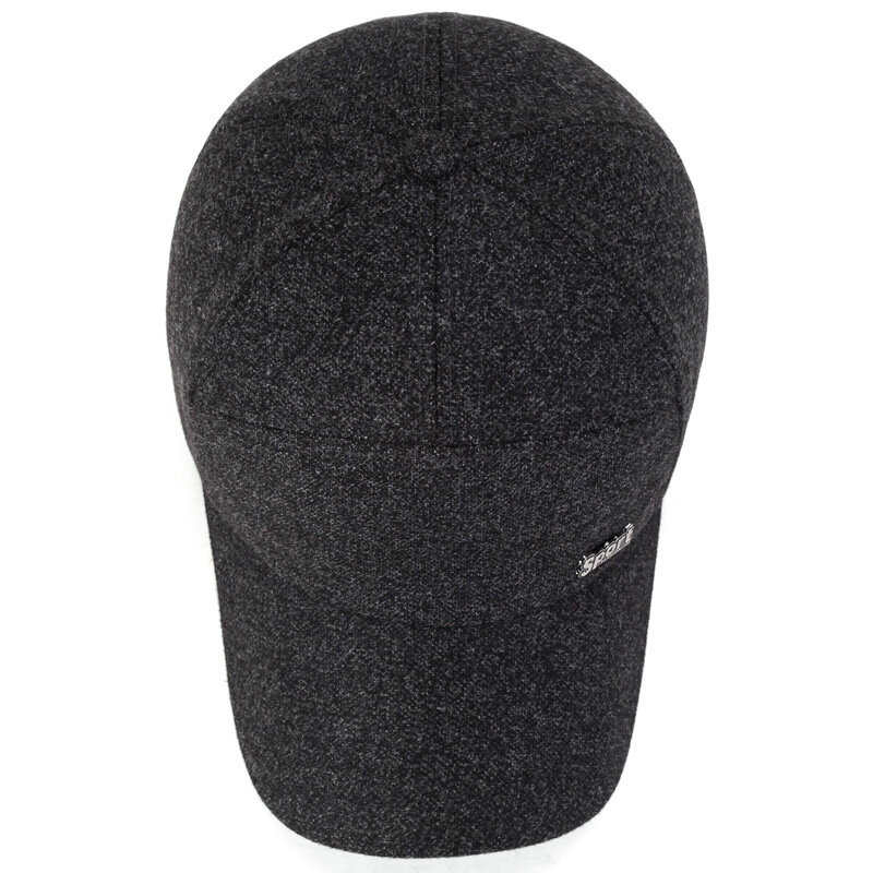 Herbst Winter neue zwei Baumwolle Baseball mütze sieben Stück Sport Eisen Label Herren Baumwolle Hut für die mittleren älteren Outdoor warmen Hut