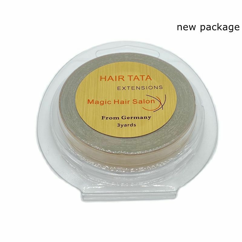 Tata-fita adesiva dupla face para extensão do cabelo, 3 jardas de largura de 0.8cm/1.0cm