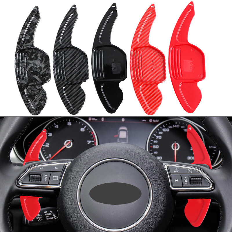 Car Steering Wheel Shift Paddle Extension For Audi A3 A4 A4L A5 A6 A7 A8 Q3 Q5 Q7 TT S3 R8 MK2 S5 DSG Shifting Paddle