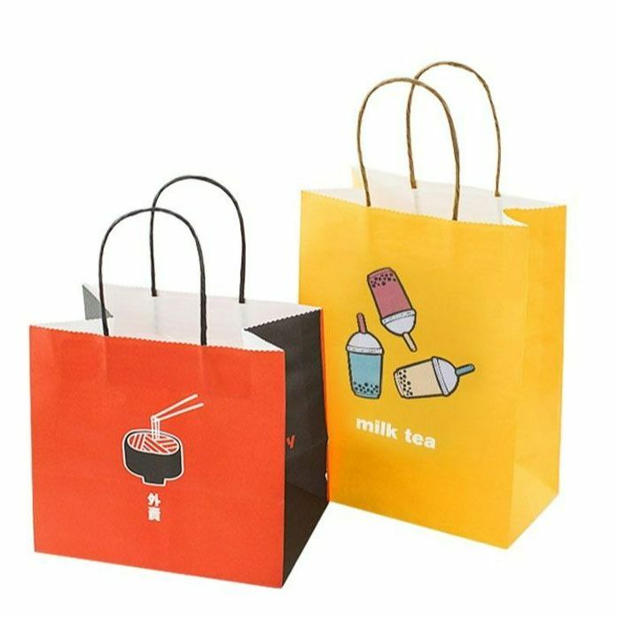Bolsa de embalaje para llevar té con leche, bolso de cuero para bebidas con logotipo impreso personalizado, portátil, creativo, venta al por mayor
