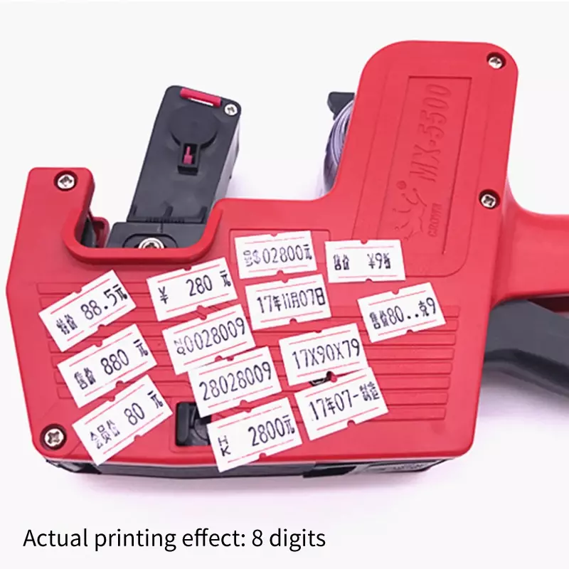 Handheld Digital Tag Label Machine, Preço Labeller, Preço Gun, Preço Labeller Labeling para Supermercado