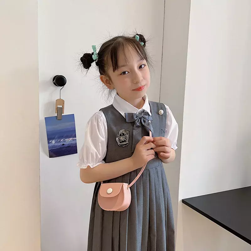 Mode Kinder Kinder Pu Leder Umhängetasche schöne Baby Mädchen Mini Kette Geldbörse niedliche Prinzessin Umhängetaschen kleine Brieftasche