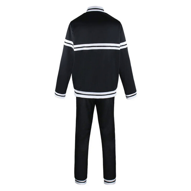 Anime Tokyo Revengers Cosplay Mikey Sport Costume Manjiro Sano Cosplay Jacket Black Sportswear Tracksuit Track Suit Uniform