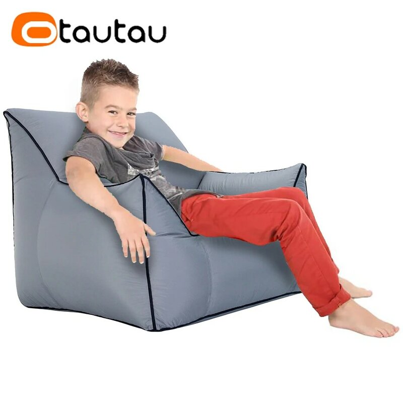 OTAUTAU Children Inflatable Sofa Small Armchair Outdoor Beach Camping Pool Floats Lounger Chaise Lounge Recliner Furniture SF093