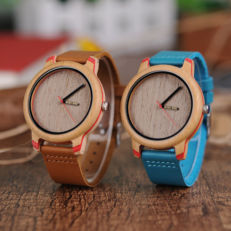 BOBO BIRD Wood Watch for Men and Women Unisex Lightweight Handcrafted Quartz Customized Bamboo Watches 2023 Free Shipping