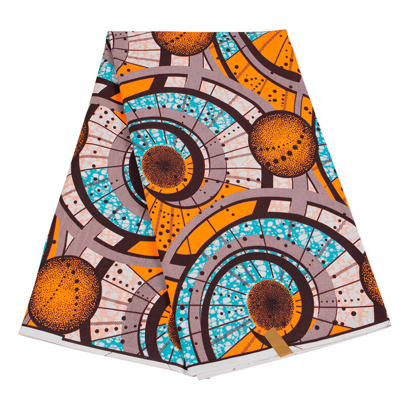 Tissu Africain Ankara en Coton à Imprimés, Patchwork pour Robe, Nouveau Design 100%, 2023