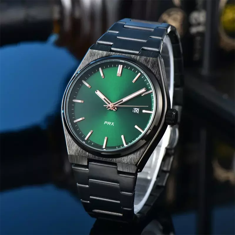 Jam tangan bermerek mewah untuk pria jam tangan bisnis kualitas tinggi Chronograph PRX jam tangan Dial tanggal otomatis