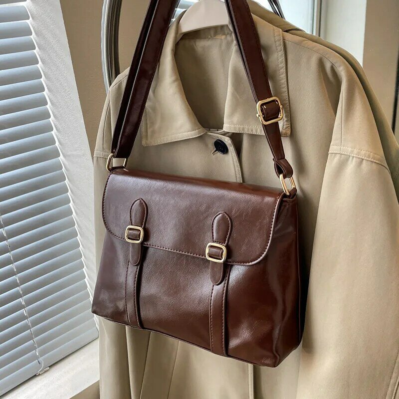 กระเป๋าสะพายไหล่กระเป๋าถือสะพายข้างอเนกประสงค์สำหรับผู้หญิง, กระเป๋าแมสเซนเจอร์คุณภาพสูง Y2k หลากสี