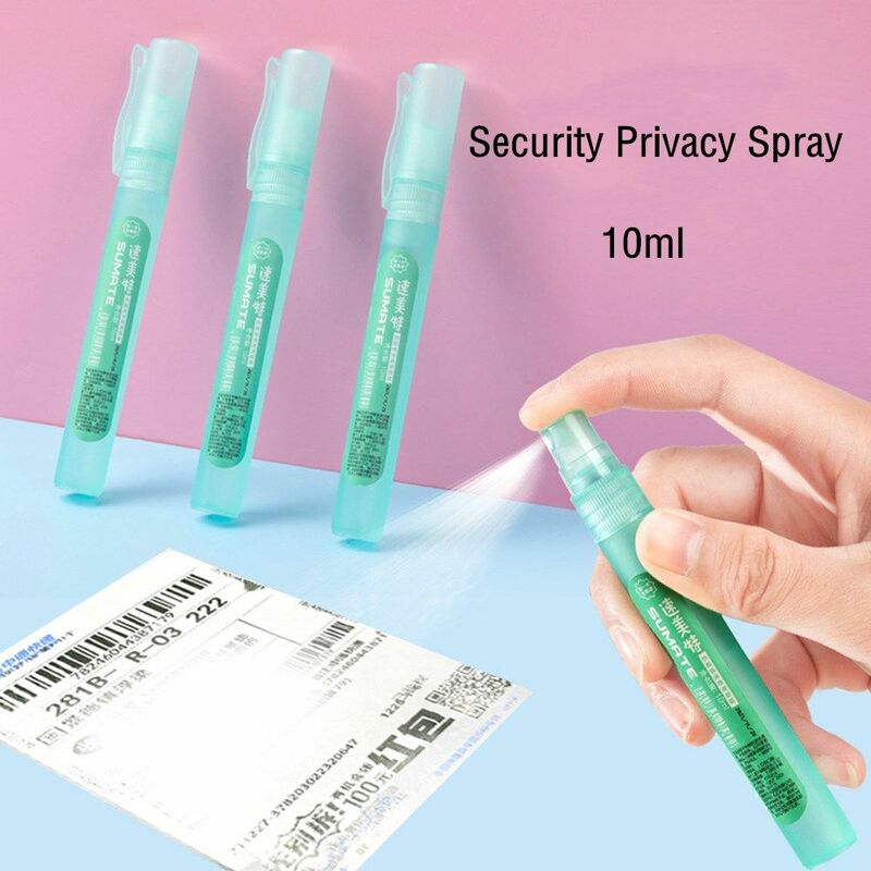 Protección antirrobo de identidad de cobertura, papel sensible térmico, sello de privacidad, cubierta de seguridad, aerosol de privacidad