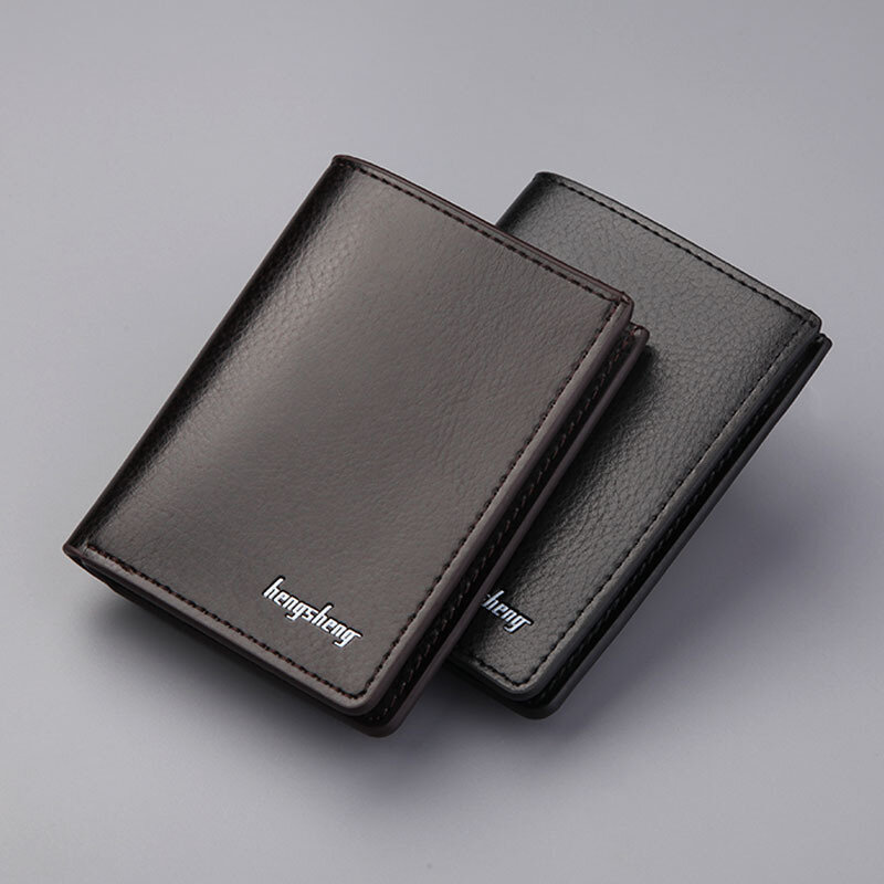 Вертикальный мужской бумажник, легкая модель, с несколькими слотами, короткий корейский Ретро бумажник, многофункциональный кошелек для карт