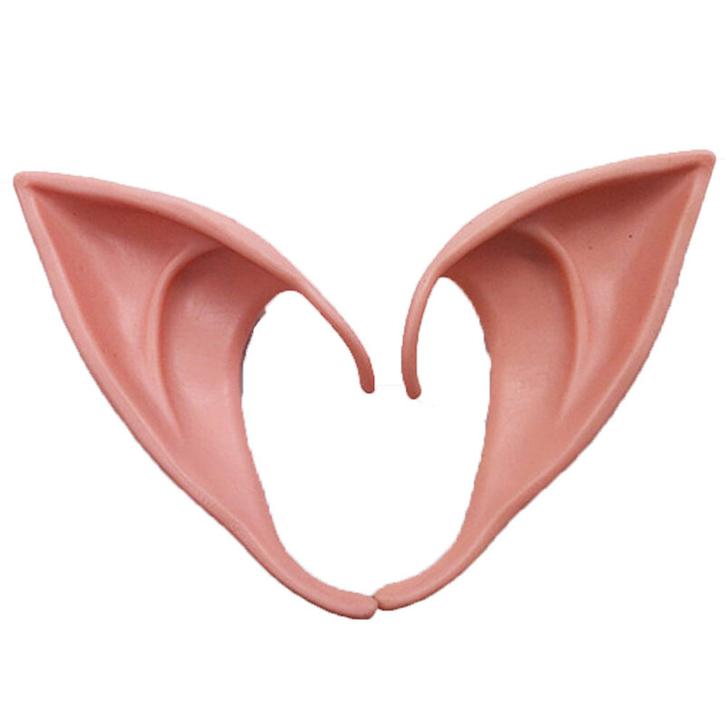 Latex Elf Ears Cosplay Accessories Elf Ear Pixie Dress Up Costume Soft Pointed Goblin Ears Cosplay Halloween Party Props 10-12CM