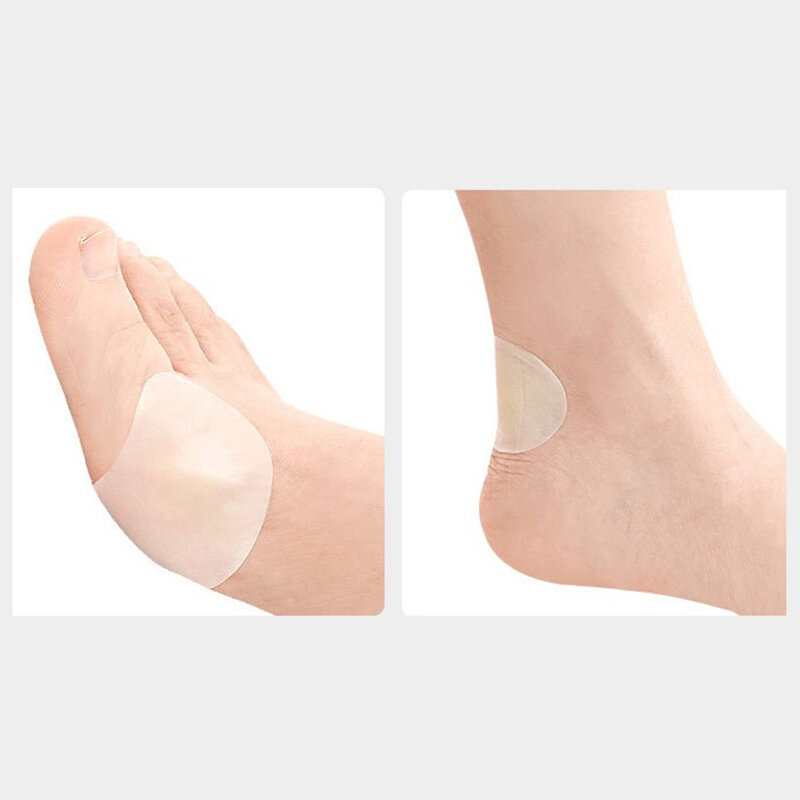 สติกเกอร์รองเท้าเจลนุ่ม10ชิ้นแผ่นแปะไฮโดรคอลลอยด์แผ่นป้องกันแผลพุพอง Relief รักษาอาการปวดและแผลพุพองดูแลเท้า